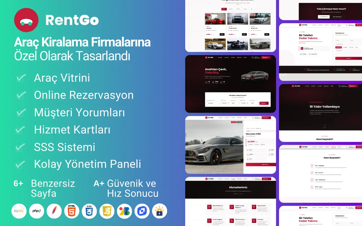 Araç Kiralama Web Sitesi Tasarımı: Rent a Car Rehberi