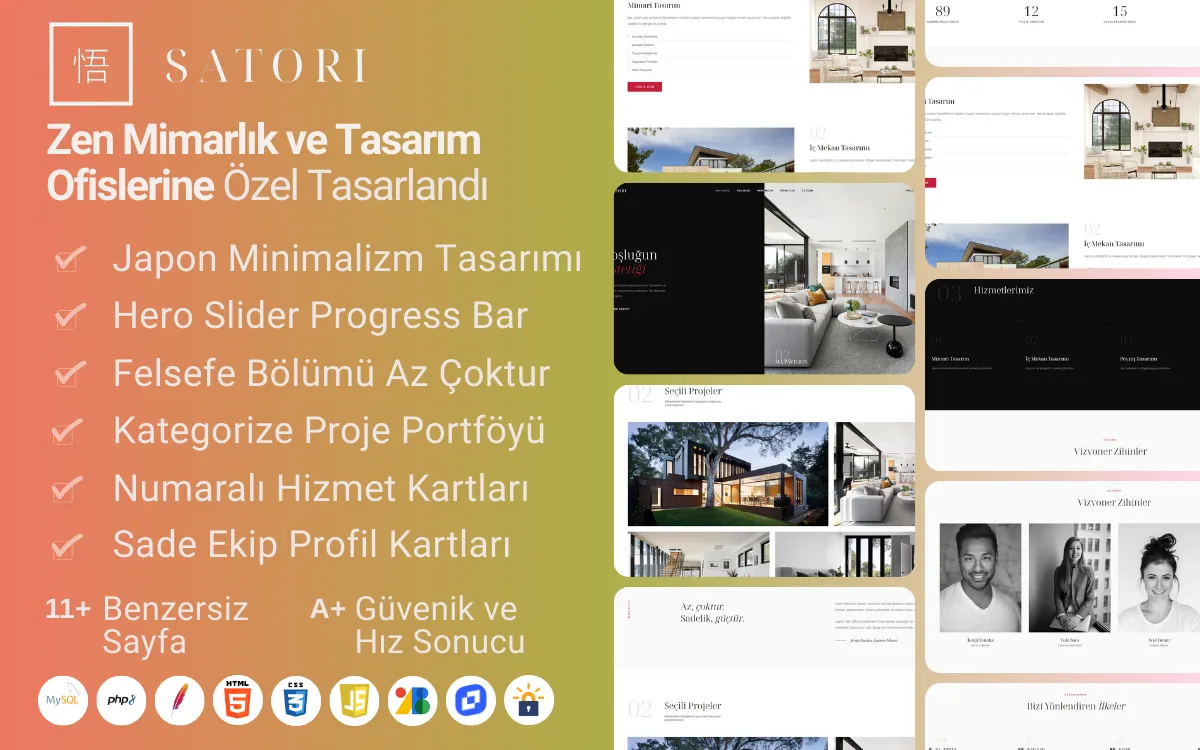 Zen Mimarlık Web Sitesi Tasarımı: Japon Minimalizmi
