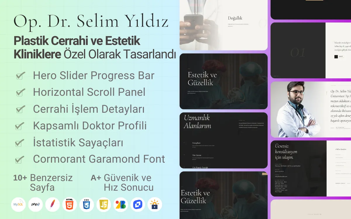 Plastik Cerrah Web Sitesi Tasarımı Rehberi (2026)