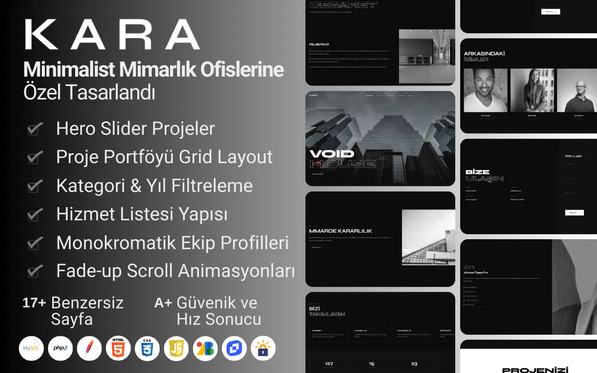 Minimalist Mimar Portföy Web Sitesi Tasarımı (2026)