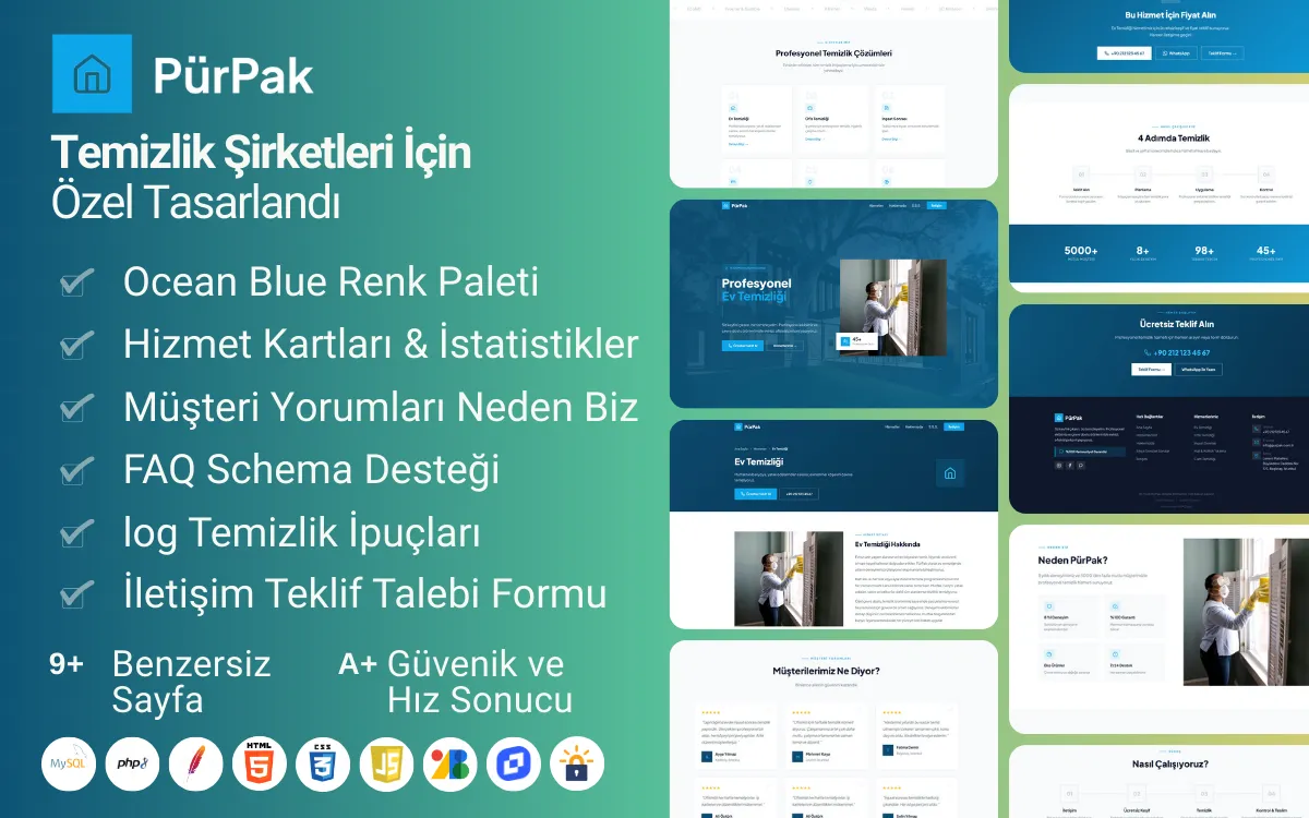 Temizlik Şirketi Web Sitesi Tasarımı Rehberi (2026)