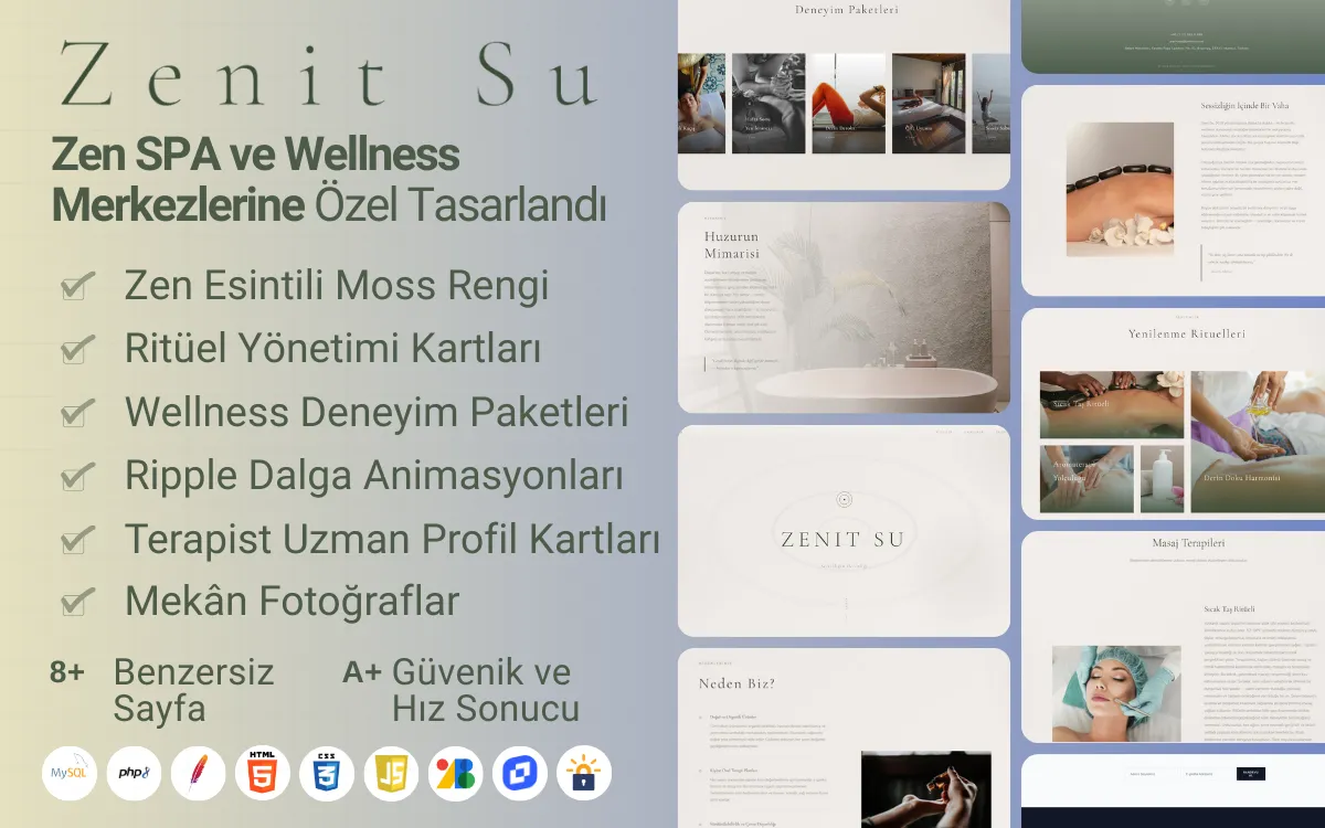 Zen Spa Web Sitesi Tasarımı: Wellness Rehberi (2026)